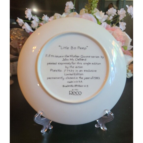 Little Bo Peep Limited Edition Decorative Plate, Reco, USA, 1983 - Picture 2 of 6